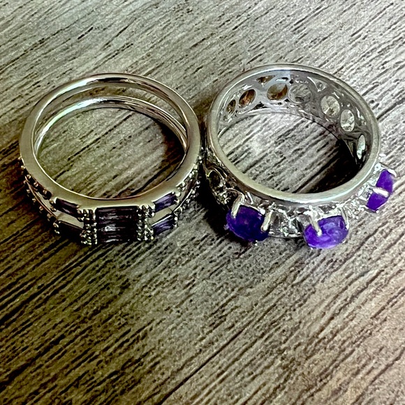 Size 6 amethyst rings - Picture 2 of 2
